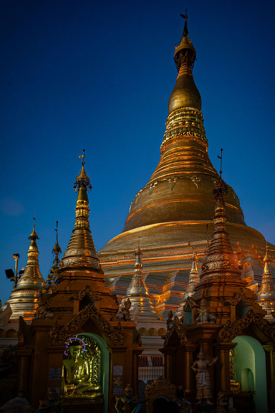 Buddist Temple, Yangon, Burma (Myanmar) by Richard Murrin