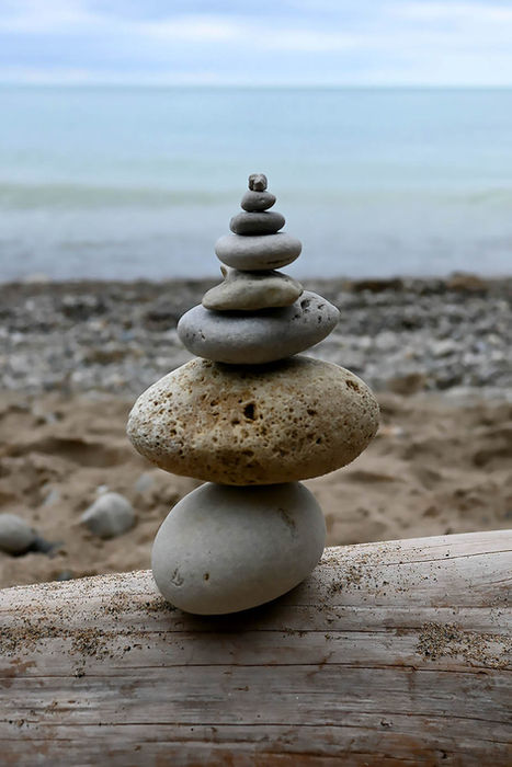PAIGE MORGANO (Chicago, Illinois) - ROCKS ON BEACH