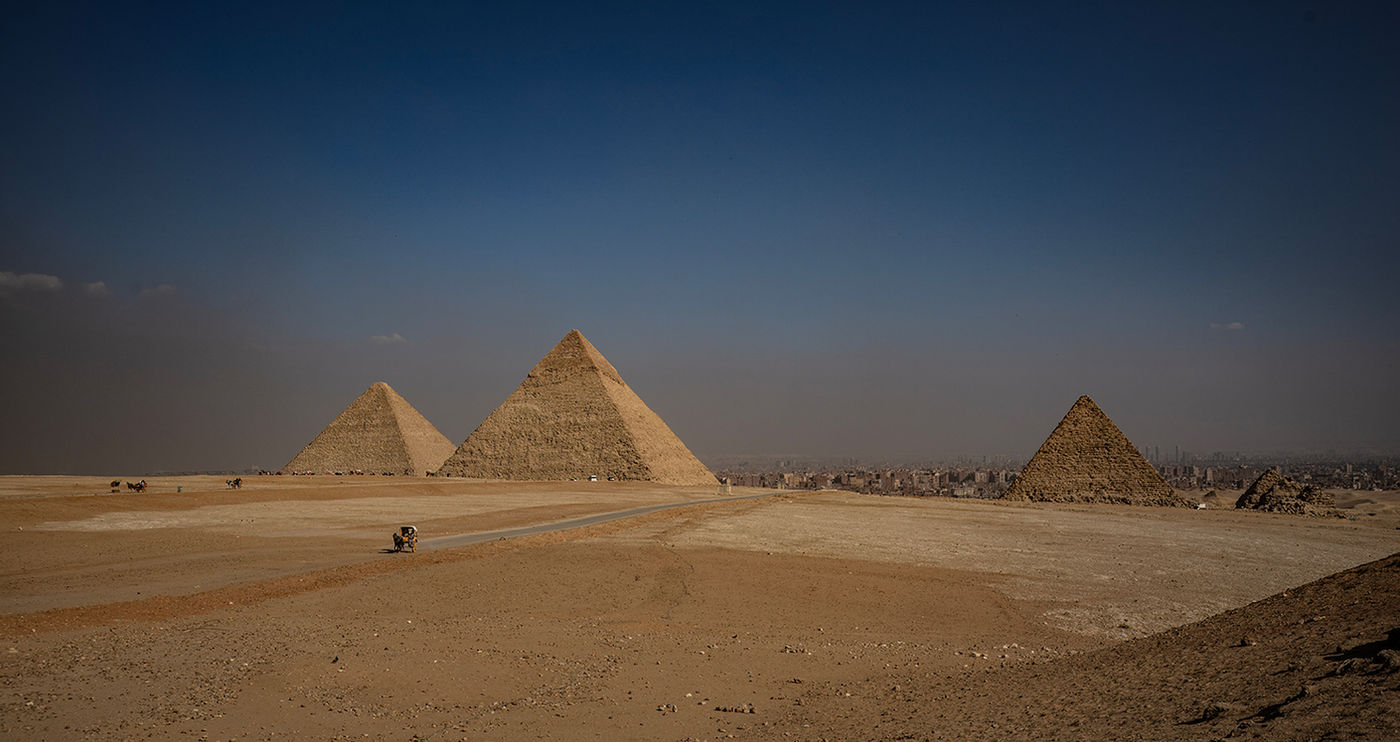 The Great Pyramids, Giza, Cairo, Egypt by Richard Murrin