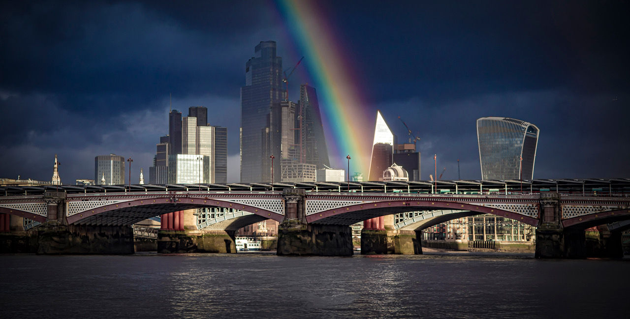 Rainbow's end, Blackfriars, London by Richard Murrin
