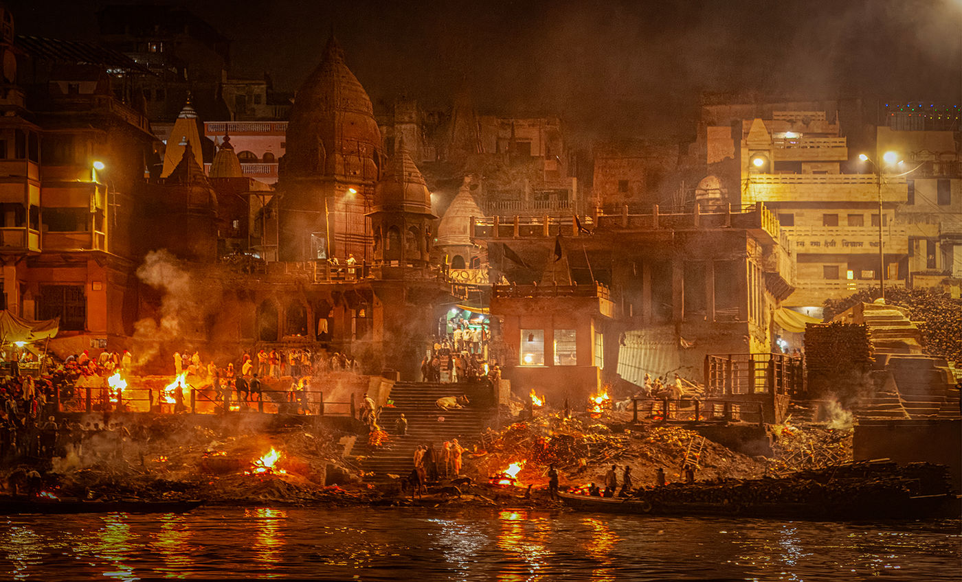 Burning Ghat, Varanasi, India by Richard Murrin