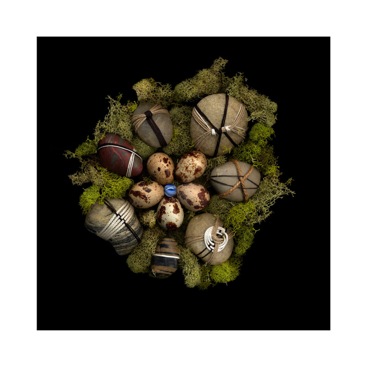 Woven Rocks Nest by Debra Burger
