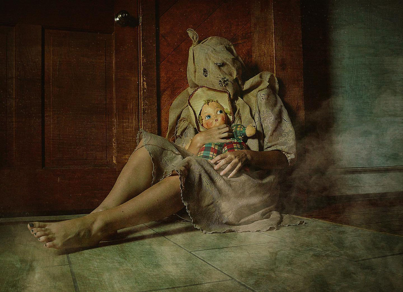 Girl And Doll by Sarah Rocca