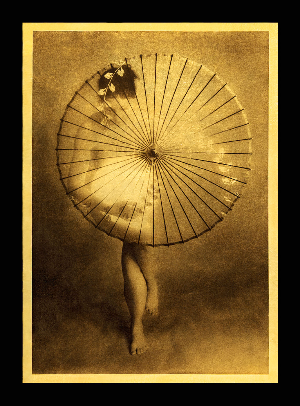 Woman with Parasol by Lynn Bianchi
